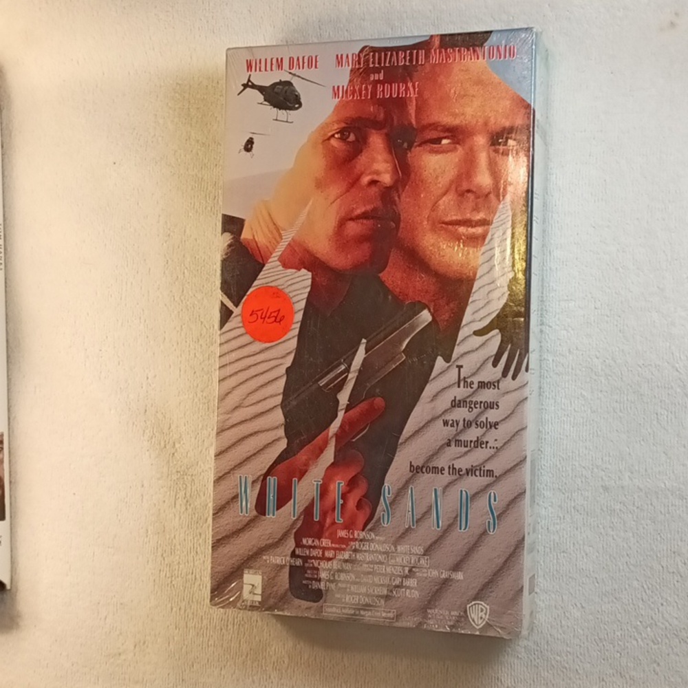 VHS Movie "White Sands". Vintage VHS film.